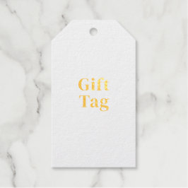 Maak je eigen - Signature goud folie kleur Cadeaulabels