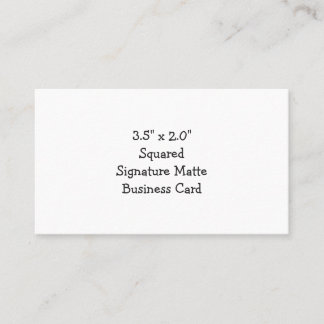 Maak je eigen simpele 3.5" x 2.0" Matte Squared Visitekaartje
