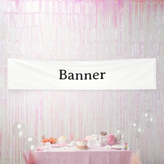Maak Je Eigen Simpele Aangepaste Vinyl 2.5' x 12' Spandoek (Feest)
