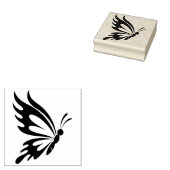 Maak Je Eigen Simpele Elegante Vlinderprofiel Rubberstempel (Gestempeld)