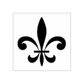 Maak Je Eigen Slanke Gebogen Fleur De Lis Rubberstempel (Afrduk)