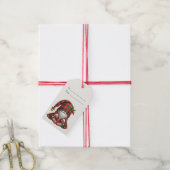 Maak je eigen slaperige Kerstmis geruite Gnome Cadeaulabel (Met Touw)