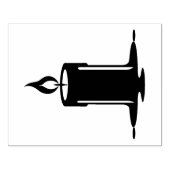 Maak je eigen smeltende pilaarkaars rubberstempel (Afrduk)
