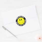 Maak je eigen smilie ronde Sticker (middelgrote te (Envelop)