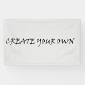 Maak je eigen spandoek (Horizontaal)