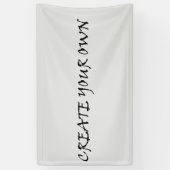 Maak je eigen spandoek (Verticaal)