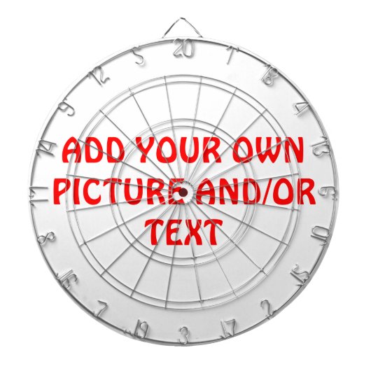 MAAK JE EIGEN SPECIALE DART BOARD DARTBORD (Voorkant)