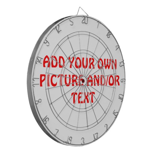 MAAK JE EIGEN SPECIALE DART BOARD DARTBORD (Voorkant Links)