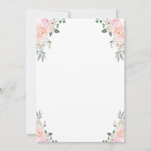 Maak je eigen spel Champagne Bloem Feestje Kaart (Voorkant)