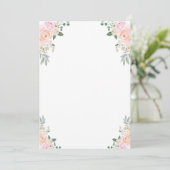 Maak je eigen spel Champagne Bloemenfeestje Kaart (Staand voorkant)