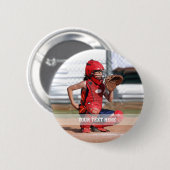 Maak Je Eigen Sportfoto Ronde Button 5,7 Cm (Voorkant /achterkant)