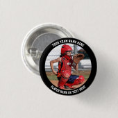 Maak Je Eigen Sportteamfoto Ronde Button 3,2 Cm (Voorkant /achterkant)