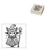 Maak Je Eigen Stamheksenkat Rubberstempel (Gestempeld)