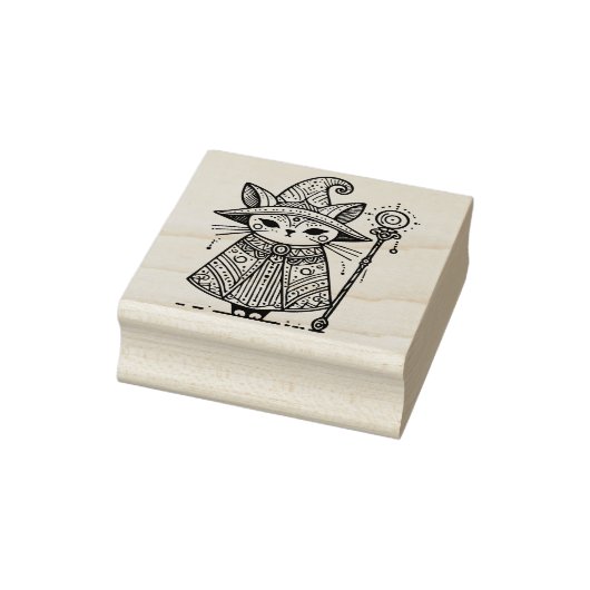 Maak Je Eigen Stamheksenkat Rubberstempel (Stempel)