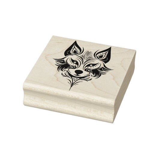 Maak Je Eigen Stamvos Geest Totem Dier Rubberstempel (Stempel)