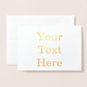 Standaard (10,2 x 17,8 cm) Folie Kaart (Voorkant met envelop)