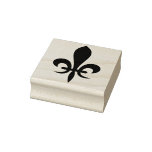 Maak je eigen statige Fleur De Lis Rubberstempel