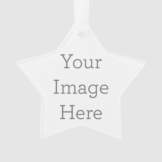 Acryl ornament, Acryl Ster Ornament (voorkant)