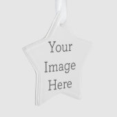Acryl ornament, Acryl Ster Ornament (voorkant)