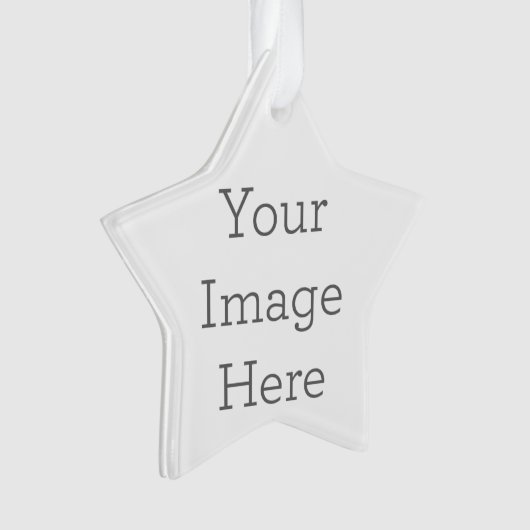 Acryl ornament, Acryl Ster Ornament (voorkant)