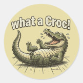 Maak Je Eigen Sticker - Aangepast Krokodilontwerp (Voorkant)