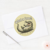 Maak Je Eigen Sticker - Aangepast Krokodilontwerp (Envelop)