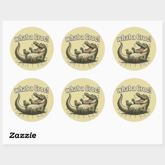 Maak Je Eigen Sticker - Aangepast Krokodilontwerp (Vel)