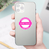 Maak je eigen sticker sjabloon Aangepaste tekstkle (Telefoon)