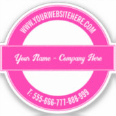 Maak je eigen sticker sjabloon Aangepaste tekstkle (Voorkant)