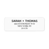 Maak je eigen sticker voor gastnaam en -adres (Voorkant)