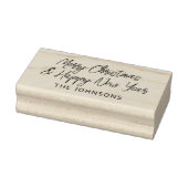 Maak je eigen stijlvolle script kerstgroeten rubberstempel (Stempel)