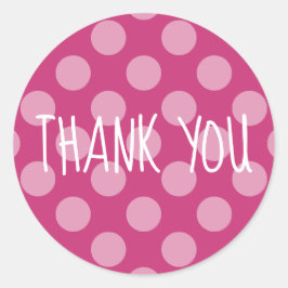 Maak Je Eigen Stippen Thank You Ronde Sticker
