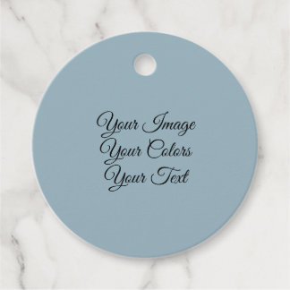 Maak je eigen stoffig blauw bedankjes labels