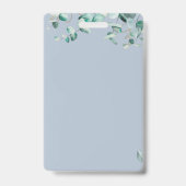 Maak je eigen stoffig blauwe eucalyptusbladeren badge (Achterkant)