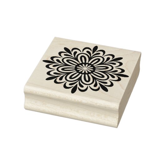 Maak je eigen stralende bloem mandala rubberstempel (Stempel)
