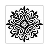 Maak je eigen stralende bloem mandala rubberstempel (Afrduk)