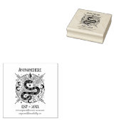 Maak Je Eigen Stralende Hemelse Slang Rubberstempel (Gestempeld)