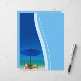 Maak je eigen strandthema blauw