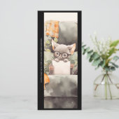 Maak Je Eigen Studieus Grijze Kitten Boeklegger Ka (Staand voorkant)