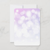 Maak je eigen subtiele Bokeh-achtergrond RSVP Kaartje (Achterkant)