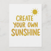 Maak je eigen sunshine quote op briefkaart (Voorkant)