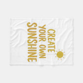Maak je eigen sunshine quote op fleece deken (Voorkant (Horizontaal))