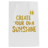 Maak je eigen sunshine quote op medium cadeauzakje (Voorkant)
