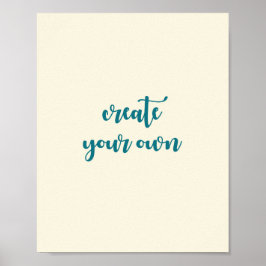 Maak Je Eigen Super Leuke Douche Poster