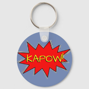 Maak Je Eigen Superhelden Onomatopeeën! KAPOW! Sleutelhanger