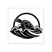Maak je eigen surfende zeeschildpad rubberstempel (Afrduk)