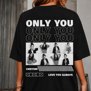Maak je eigen T-shirt met foto en naam 90s