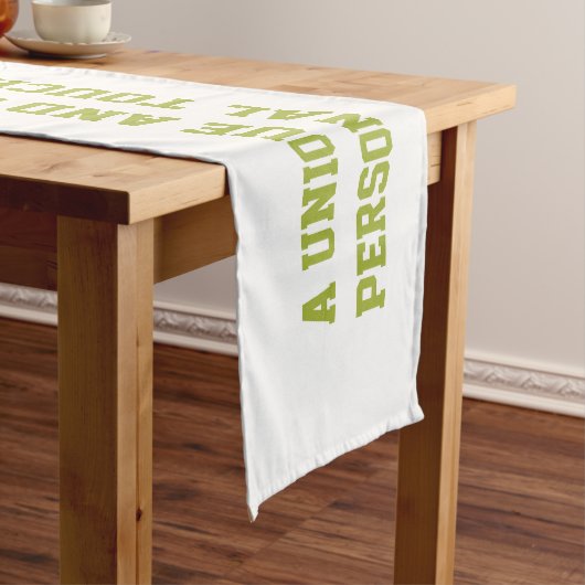 Maak Je Eigen Tafel Runner Korte Tafelloper (Voorbeeld)
