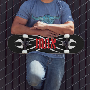 Maak je eigen tatoeage monogram ontwerp op maat persoonlijk skateboard