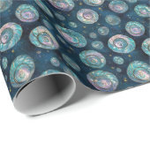 Maak Je Eigen Teal Roze Bubbel Schelpen Cadeaupapier (Rol Hoek)